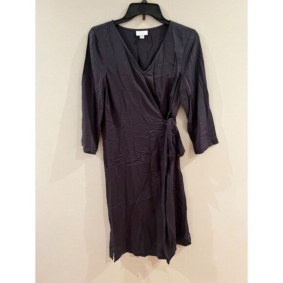 Pure Jill Dresses & Skirts - Pure Jill Womens Black Wrap Dress XS Classic Staple Minimalist Office Vixen